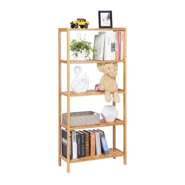 Etajeră din bambus Songmics, înălțime 130 cm-image-4