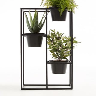 Suport pentru 3 ghivece cu flori La Forma Hayworth, 39 x 20 cm