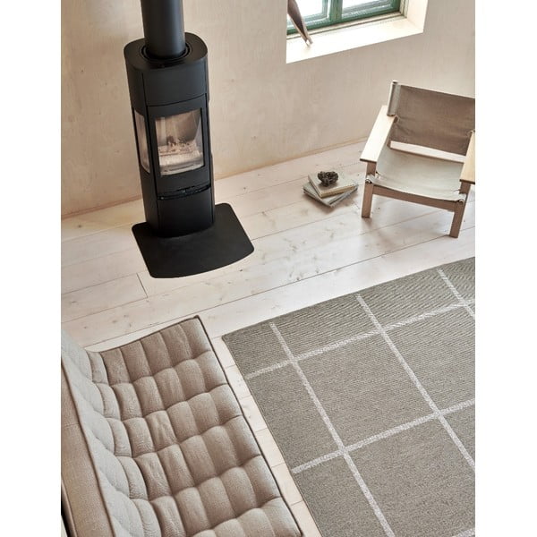 Covor pentru exterior și interior bej 70x100 cm Ada Dark Linen – Pappelina-image-1