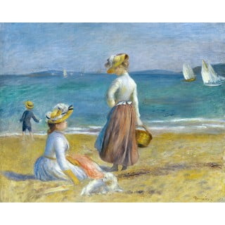 Reproducere tablou Auguste Renoir - Figures on the Beach, 50 x 40 cm