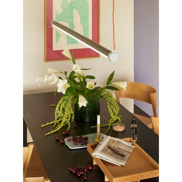 Lustră gri LED cu intensitate reglabilă Interplay – Hübsch-image-3