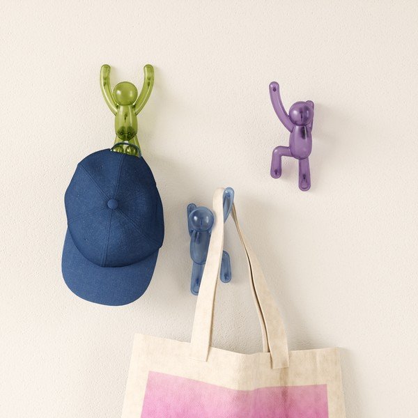 Cârlige 3 buc. autoadezive din plastic Buddy – Umbra-image-3