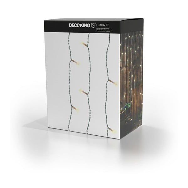 Extensie ghirlandă luminoasă cu LED DecoKing Christmas, lungime 1 m, 200 beculețe-image-3