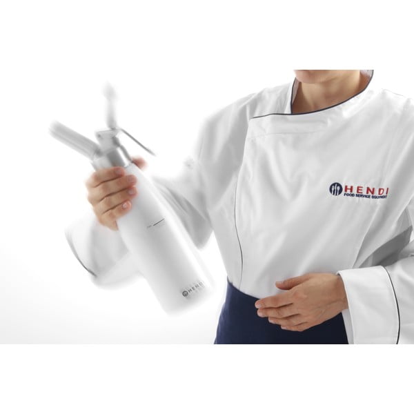 Sticlă din aluminiu pentru frișcă Hendi Kitchen Line, 500 ml, negru-image-4