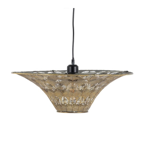 Lustră aurie cu abajur din metal ø 47,5 cm – Ixia