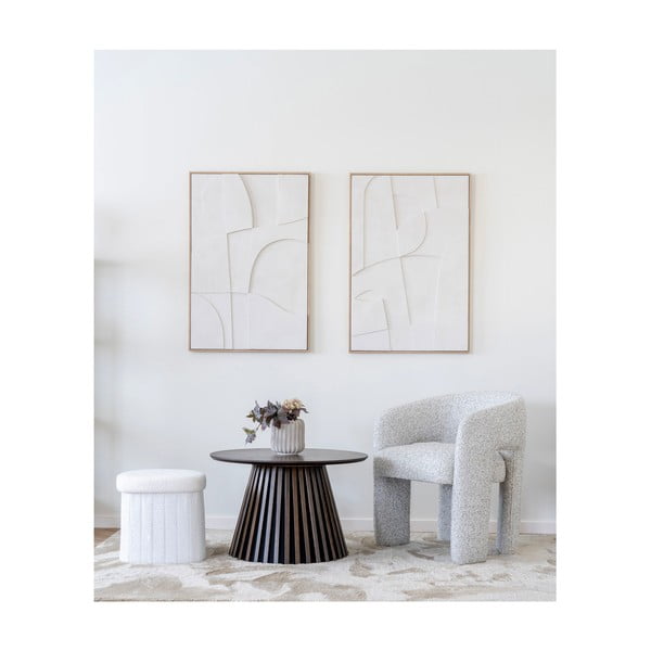 Scaun de sufragerie gri deschis cu cotiere tapițat Monroe – House Nordic-image-2