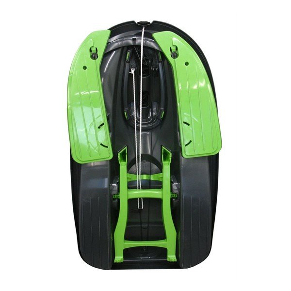 Sanie tip bob cu volan Gizmo Mystic green, negru - verde-image-3