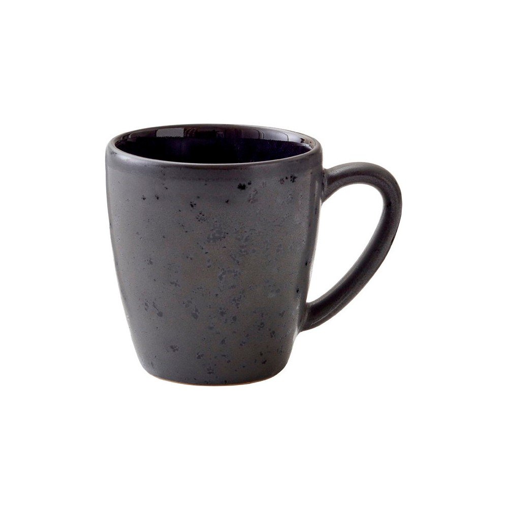 Cană neagră/albastră din gresie ceramică 190 ml Gastro – Bitz