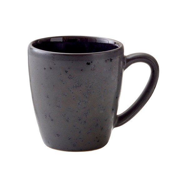 Cană neagră/albastră din gresie ceramică 190 ml Gastro – Bitz