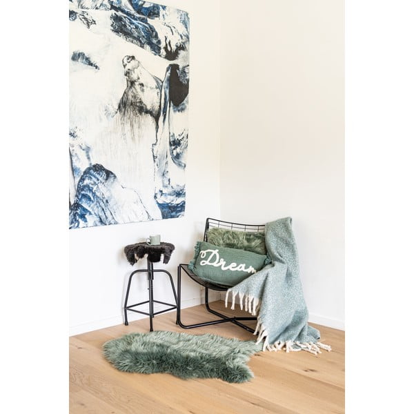 Blană artificială Tiseco Home Studio Sheepskin, 60 x 90 cm, verde-image-1