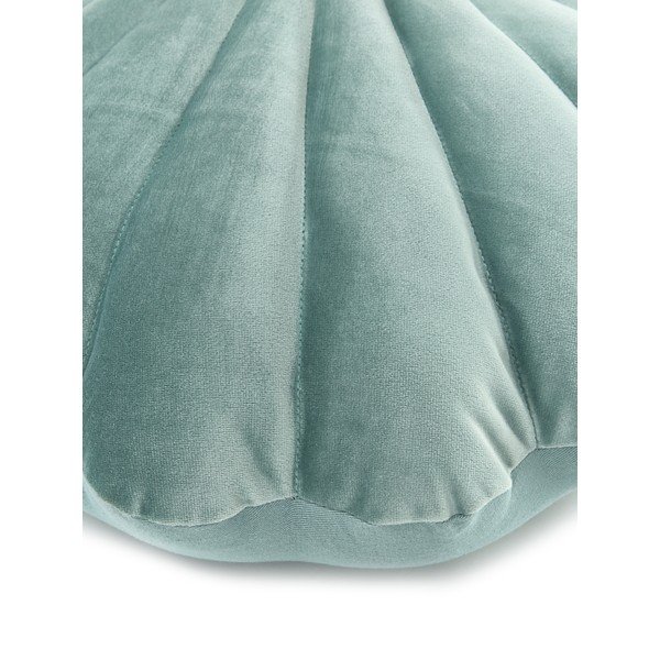 Față de pernă decorativă din catifea Westwing Collection Shell, 27 x 32 cm, verde-image-4