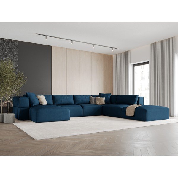 Colțar albastru (cu colț pe partea dreaptă/în formă de "U") Esther – Milo Casa-image-1