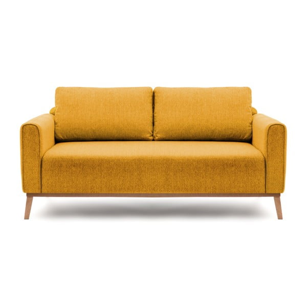 Canapea cu 3 locuri Vivonita Milton, galben muștar
