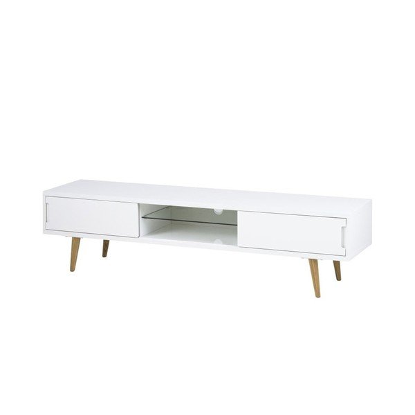Masă TV Actona Elise, 180 x 46 cm, alb