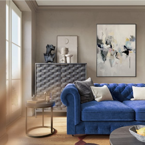 Tablou cu detalii pictate manual 70x100 cm Cro – Styler-image-4