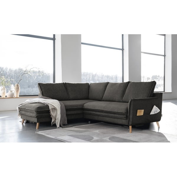 Colțar gri închis extensibil (cu colț pe partea stângă ) Charming Charlie – Miuform-image-3