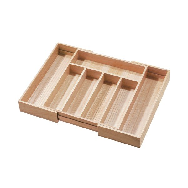 Cutie tacâmuri din lemn paulownia iDesign Eco-image-2