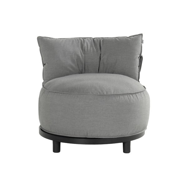 Fotoliu de grădină gri deschis capitonat Emma – Hartman-image-2