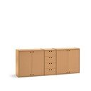 Comodă în culoare naturală 197x80x40 cm Wally – Teulat