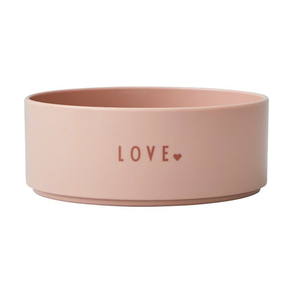 Bol pentru copii Design Letters Mini Love, ø 11 cm, roz