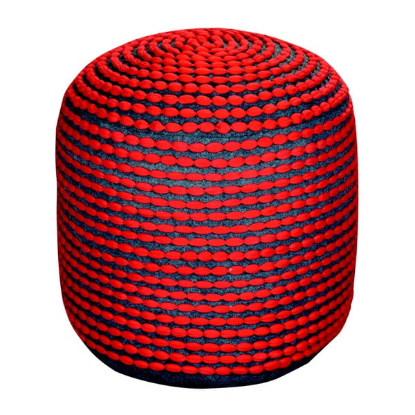 Pouf The Rug Republic Roccoco Red
