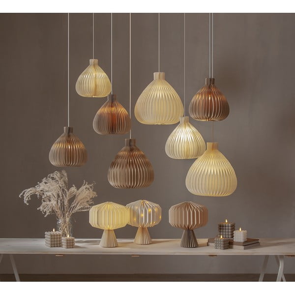 Abajur crem ø 38 cm Honeycomb – Star Trading-image-4