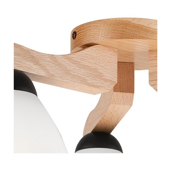 Plafonieră albă cu abajur din sticlă ø 16 cm Andreas – LAMKUR-image-4