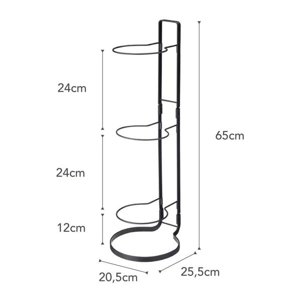 Suport pentru mingi YAMAZAKI Frame, negru-image-3
