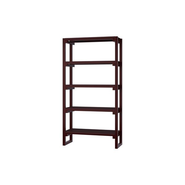 Etajeră burgundy din lemn de fag 94x180x37 cm Noru – noo.ma
