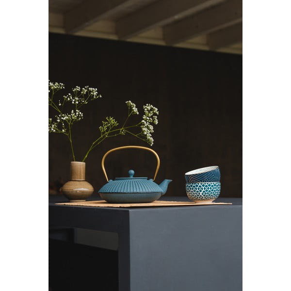 Ceainic albastru din fontă 1,1 l Linhai – Bredemeijer-image-3