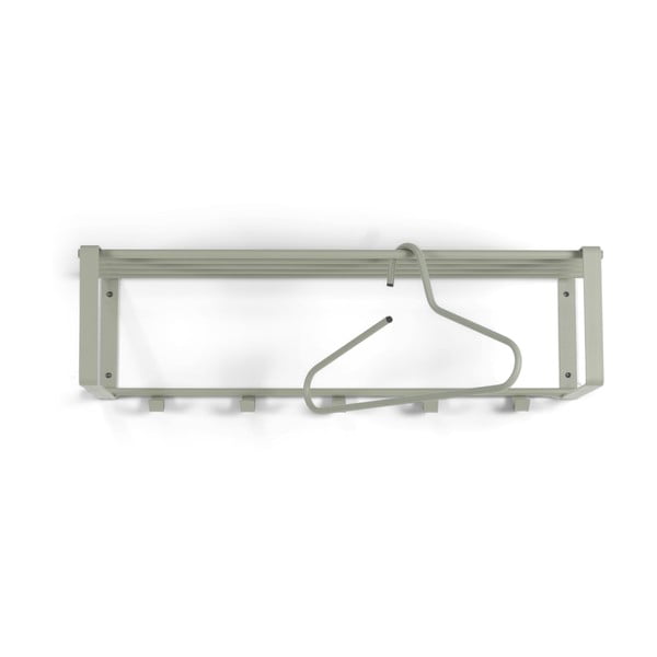 Cuier de perete verde prăfuit cu raft din metal 70 cm Rex – Spinder Design-image-2