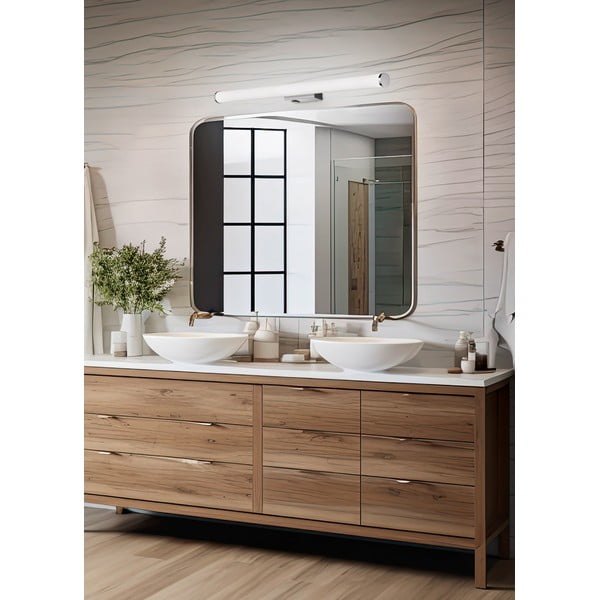 Aplică de perete argintiu-lucios LED Mattimo – Trio-image-1