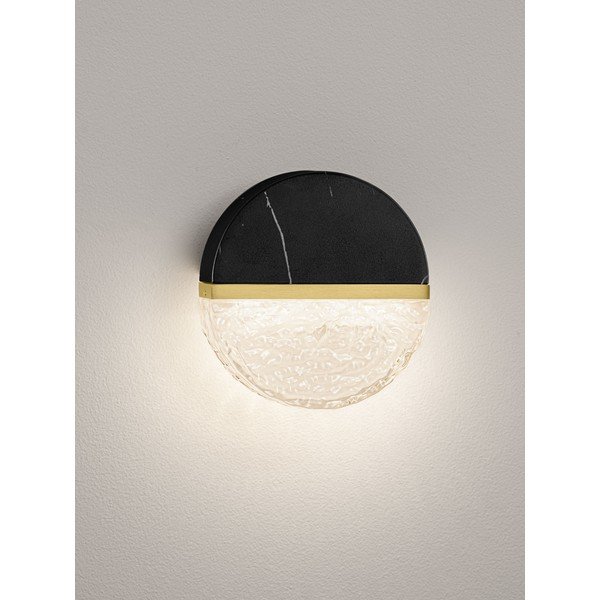 Aplică de perete neagră LED cu intensitate reglabilă din metal Dorin – Nova Luce-image-4