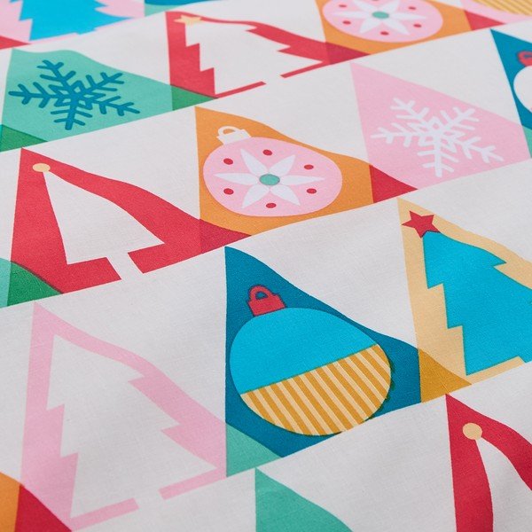 Lenjerie de pat pentru pat dublu 200x200 cm Christmas Geo – Catherine Lansfield-image-4