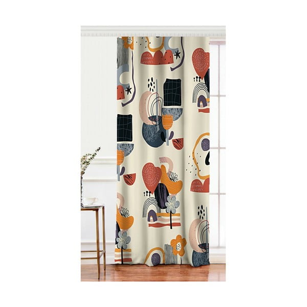 Draperie cu amestec de bumbac Minimalist Home World, 140 x 260 cm
