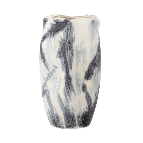 Vază neagră-albă din gresie (înălțime 37 cm) Elira – Bloomingville-image-4