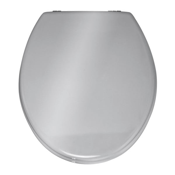 Capac WC din lemn Wenko Prima, 41 x 38 cm, argintiu