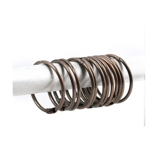 Inele pentru perdea de duș arămii 12 buc. Ringo Small – Spirella-image-1