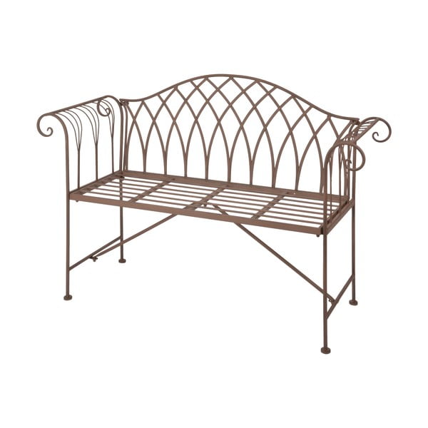 Bancă de grădină maro din metal – Esschert Design-image-2