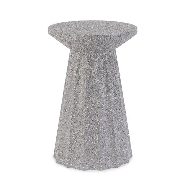 Măsuță de cafea gri rotundă din oțel ø 30 cm Adelya – Yes Everyday