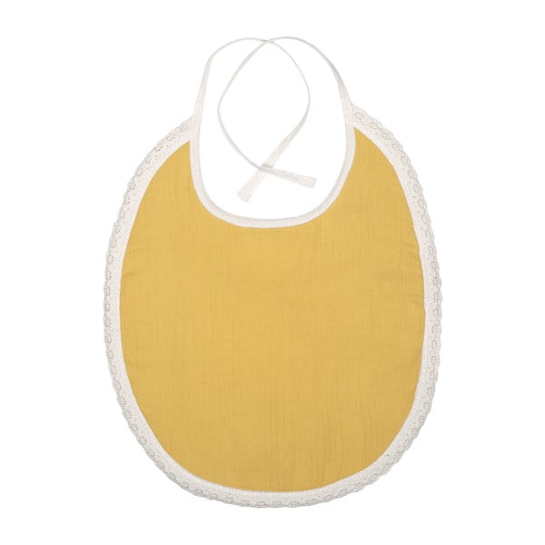 Bavețică din muselină Kindsgut Paris, galben