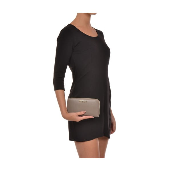 Portofel din piele Luisa Vannini Lanza, bej-image-3