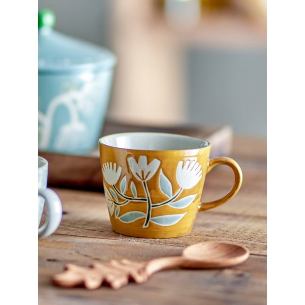 Cană galben ocru din gresie 255 ml Tangier – Bloomingville-image-1