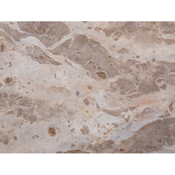 Măsuță auxiliară rotundă cu blat cu aspect de marmură ø 50 cm Force   – Leitmotiv-image-3