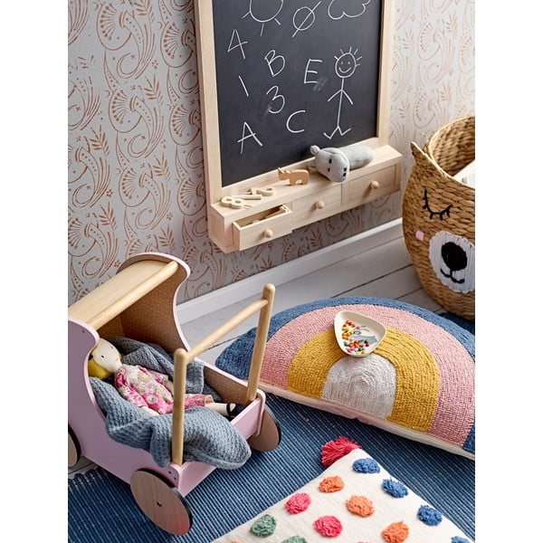 Covor din bumbac Bloomingville Mini Kids, 80 x 160 cm, albastru închis-image-1