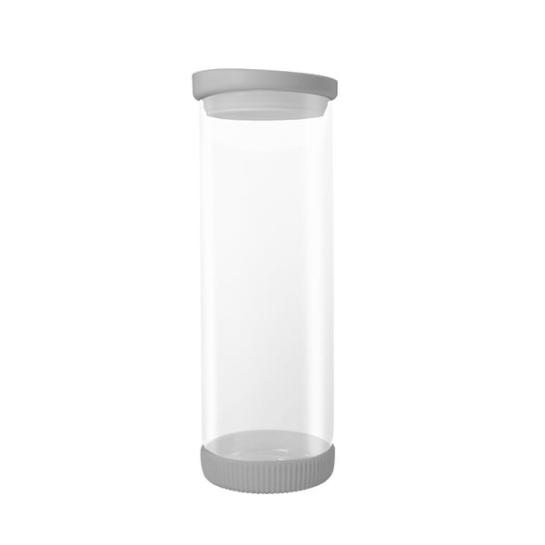 Recipient din sticlă JOCCA Container, 1,78 l, capac gri