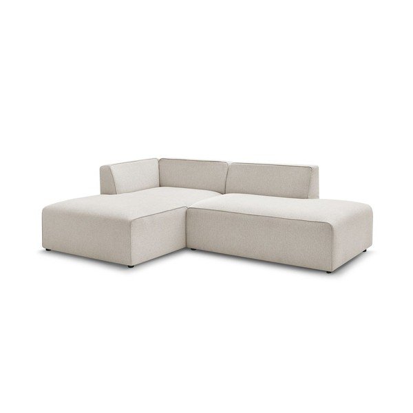 Colțar modular bej (cu colț pe partea stângă/în formă de ”L”) Megeve – Bobochic Paris