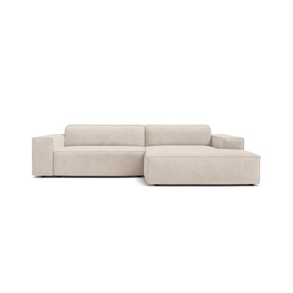 Colțar modular crem (cu colț pe partea dreaptă/cu șezlong) Jodie – Micadoni -image-1