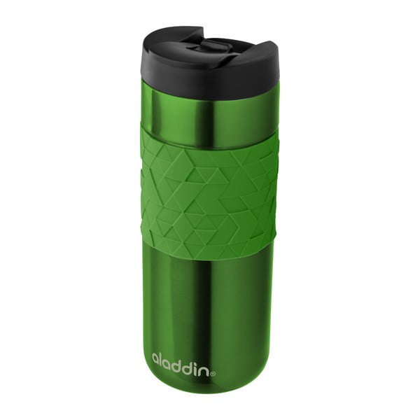 Pahar de voiaj termoizolant Aladdin Easy-Grip Leak-Lock™, 470 ml, verde