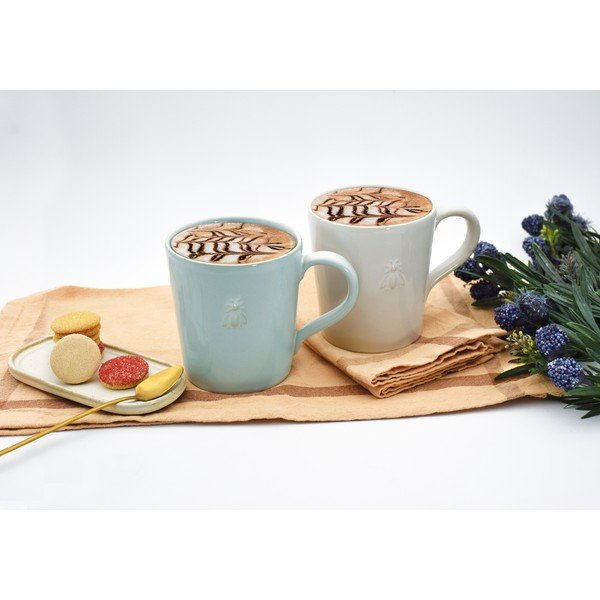 Cană crem din gresie ceramică 520 ml Abeille – La Rochére-image-2